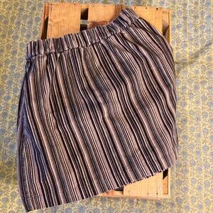 Corduroy striped MINI skirt